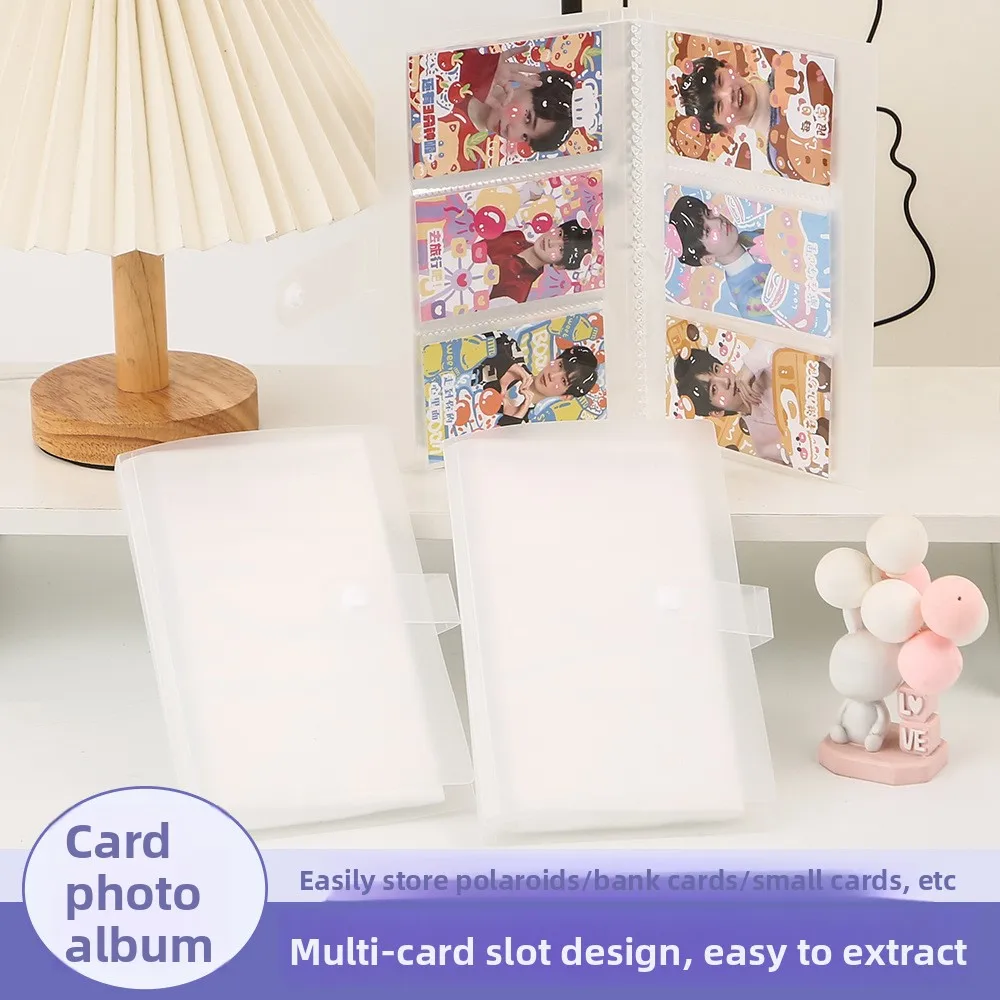 Dreizeiliger transparenter Kartenhalter mit 120/240 Fächern, Fotoalbum, Visitenkartenbuch für Star-Fans und Geschäftsleute