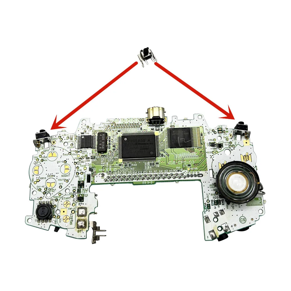 Originale Feel A Pair Pulsante LR Microinterruttore Spalla Trigger Parte di ricambio per Gameboy Advance GBA GBASP Pulsante Chiave sinistra destra
