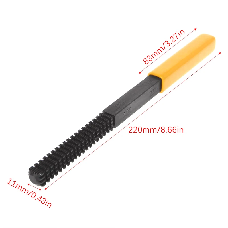 Thread Repair File Metric Thread Restoration Repair File Cleans Damaged Threads 0.75-3mm Pitch Metal Hardware DIY Hand Tools