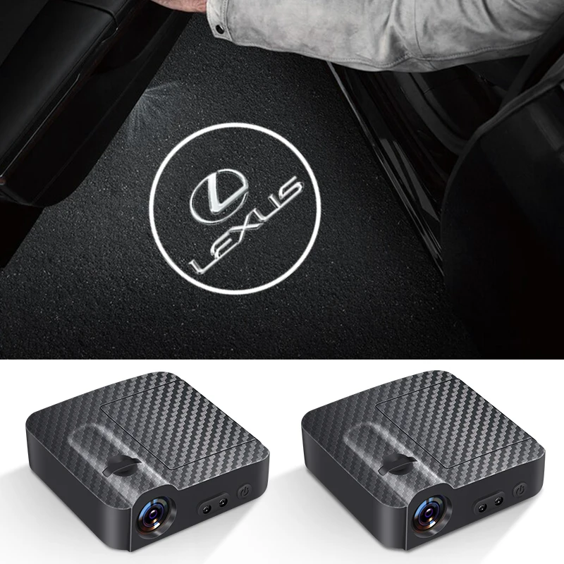 1/2pcs LED Car Door Welcome Logo Light Projector Lamp For Lexus FSPORT LBX NX RX 350h 450h ES UX 300e GS GX IS LS LX CT