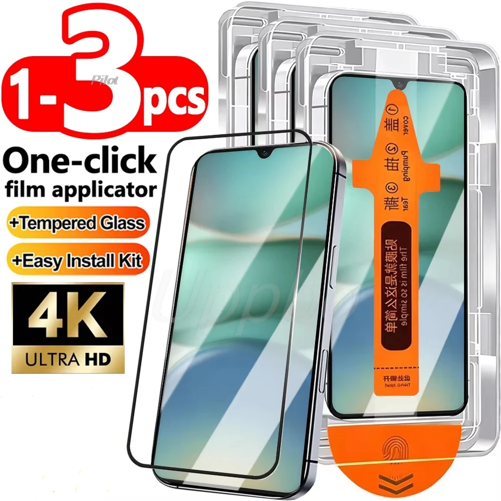 1-3Pcs Glossy Screen Protector For Xiaomi Mi 11 Lite 5G Ne 14 13 13T 13T Pro 12T 11T 12Lite 11X 11i Dust freeTempered Glass Film