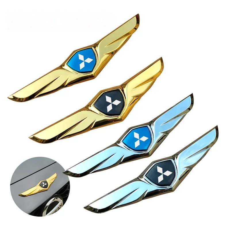 

Car Front Bonnet Body Trunk Sticker Wings Badge for Mitsubishi Lancer ASX L200 Pajero Outlander Eclipse Mirage Accessories
