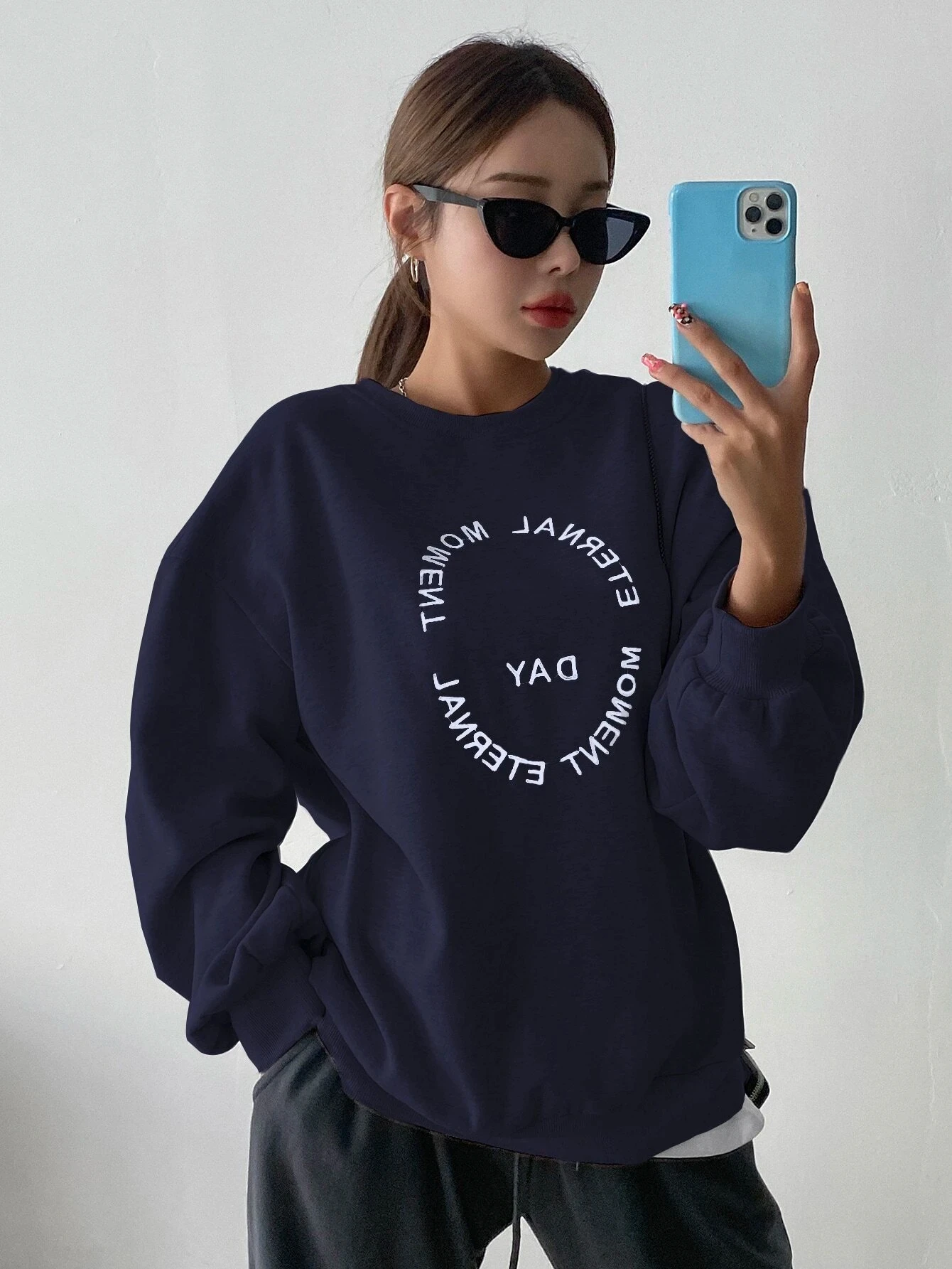 Funny Letter Printing Women Hoodies Harajuku Crewneck Hoodie Fashion Casual Oversize Hoody Autumn Comfortable Tracksuit Female