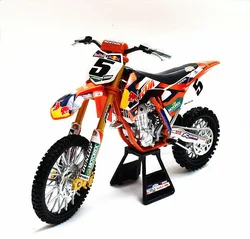 1/6 New To Bargain Die-cast Metal Austrian 450 SX-F Mountain Motocross Model Furniture Display Collection Toys For Children