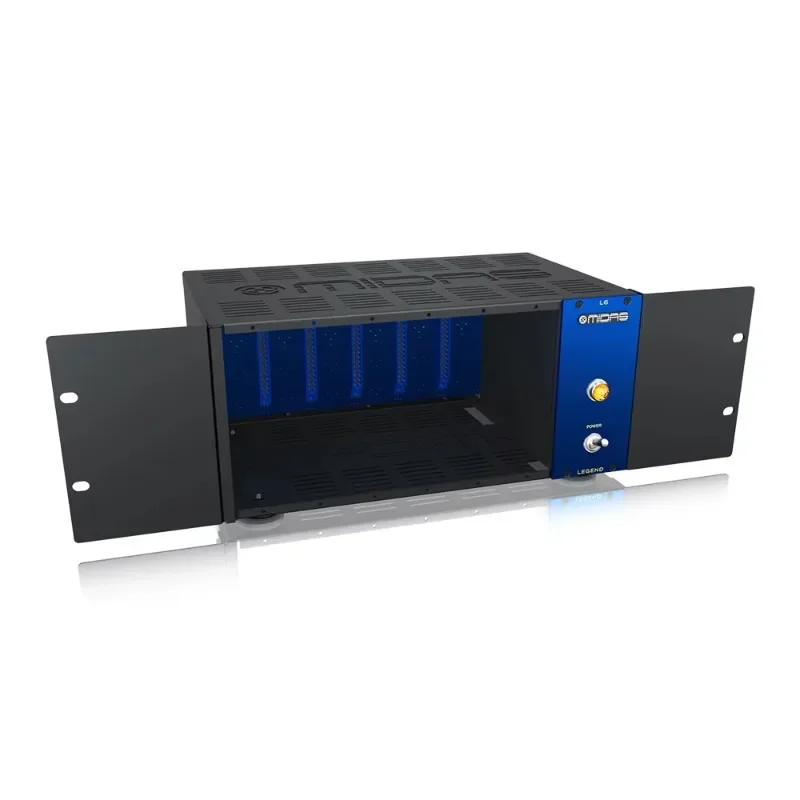Midas Legend L6 6-Slot Chassis for 500 Series with Low Noise Power Supply High-Performance Pa System Music Equipment