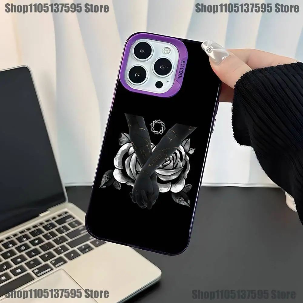 Rock Bad O-Omens Phone Case For iPhone 17,16,15,14,13,12,11,Mini,Pro,E,SE4,XS,MAX Purple Candy Matte Cover