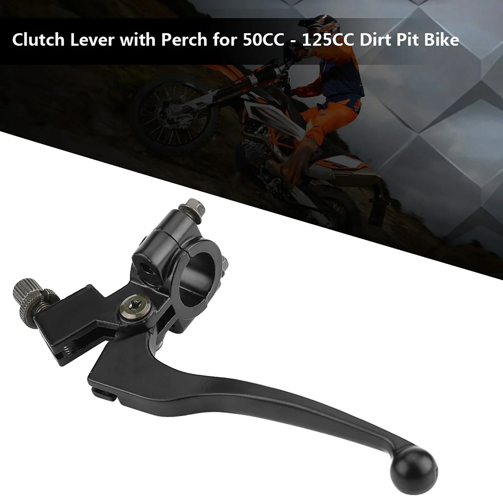 22mm 7/8in Handlebar Folding Clutch Lever With Perch For 50CC - 125CC Dirt Pit Bike