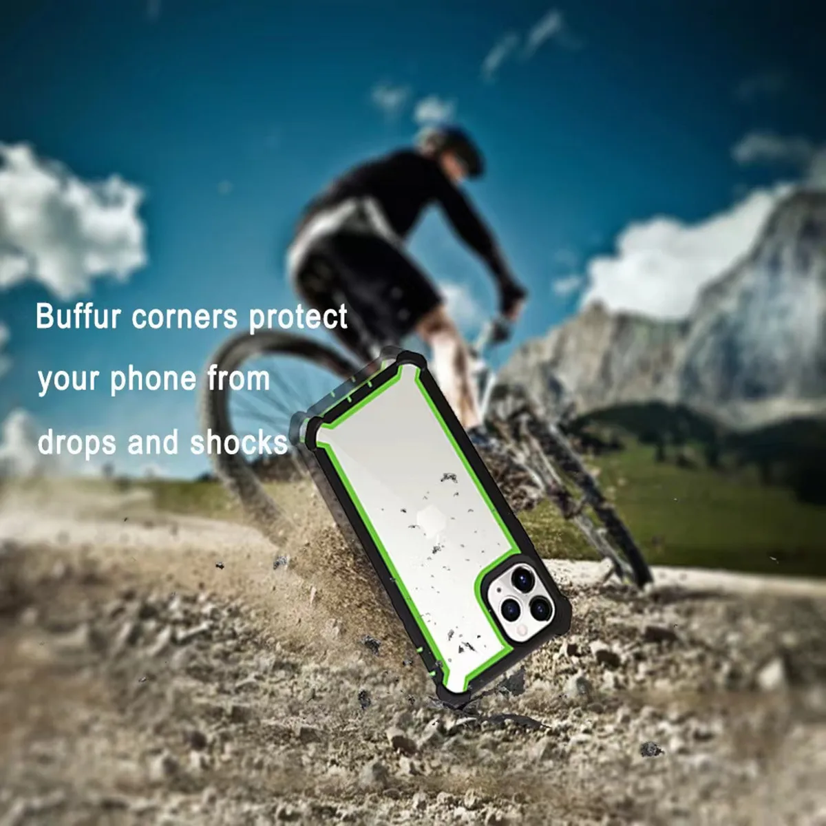 TPU Case for iPhone 11 12 13 14 15 16 Pro Max Rugged Hybrid Transparent Shockproof Armor Hard PC Frame Bumper Silicone Back Case