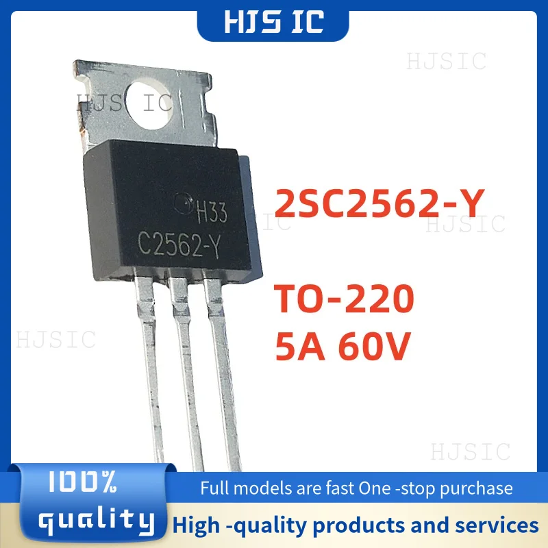 5-10-20PCS Marke NEUE Original 2SC2562-Y C2562-Y 2SC2562 2562-Y TO-220 5A 60V 25W NPN Power transistor elektronik electrónica