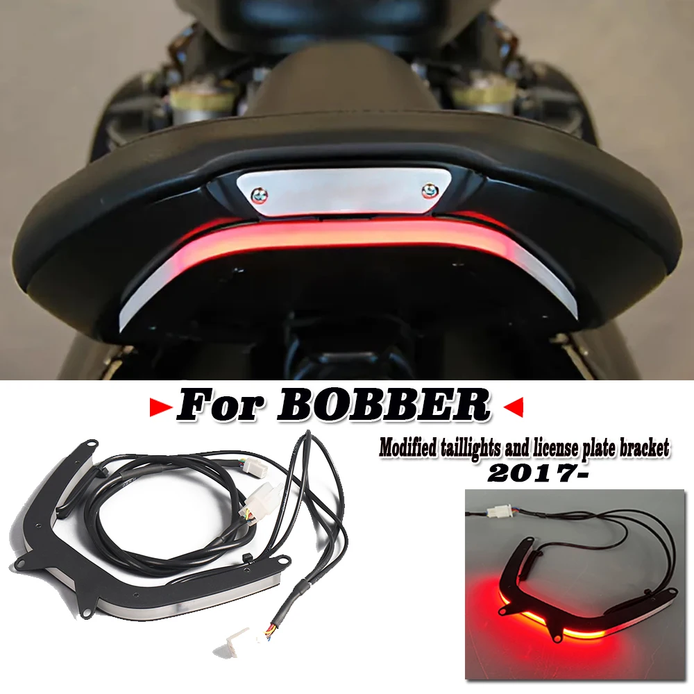 

NEW Modifying Tail Light License Plate Mount Integrated Three-in-One Turn SignSuitable For Triumph BOBBER Tail Light Motorcycle