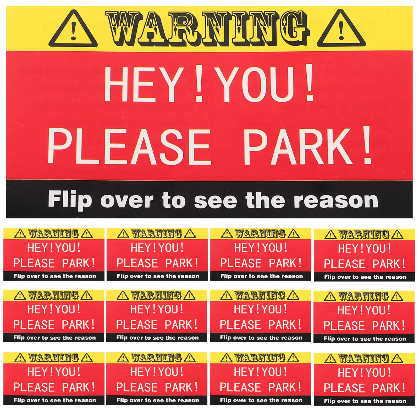 

100 шт. забавных карточек-напоминаний о нарушениях парковки для автомобилей, для размещения на лобовом стекле, универсальные напоминания