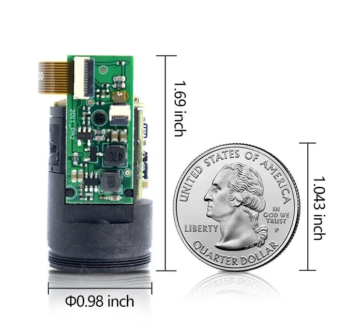 1200m Laser Distance Sensor Long Range UART TTL Measuring Sight Device Laser Rangefinder Module