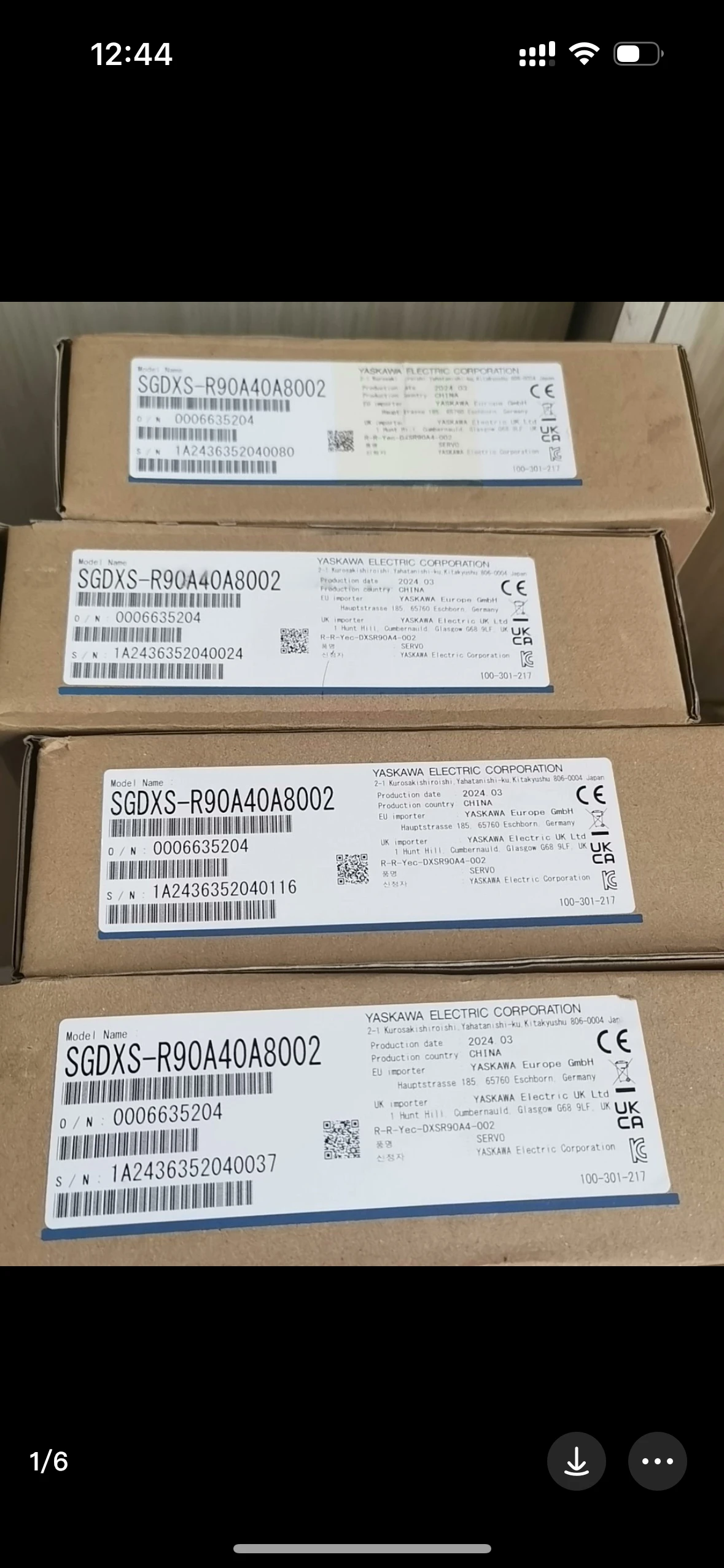 

Серия Yaskawa X, SGDXS-R90A00A8002, SGMXJ-01AUA6SC2