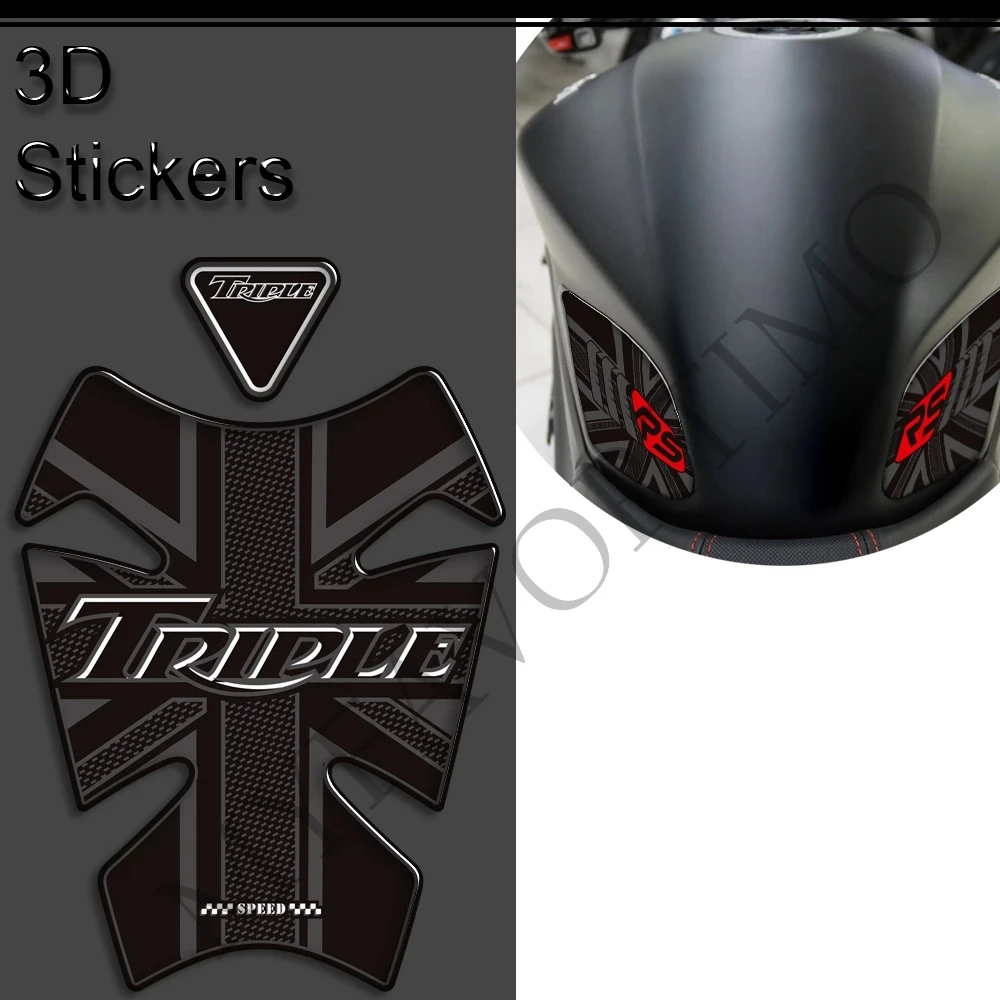 For Triumph Speedmaster T100 T120 Street Cup Speed Twin Bobber Rocket 3 Bonneville 1200 Thruxton R Motorcycle Sticker Tank Pad