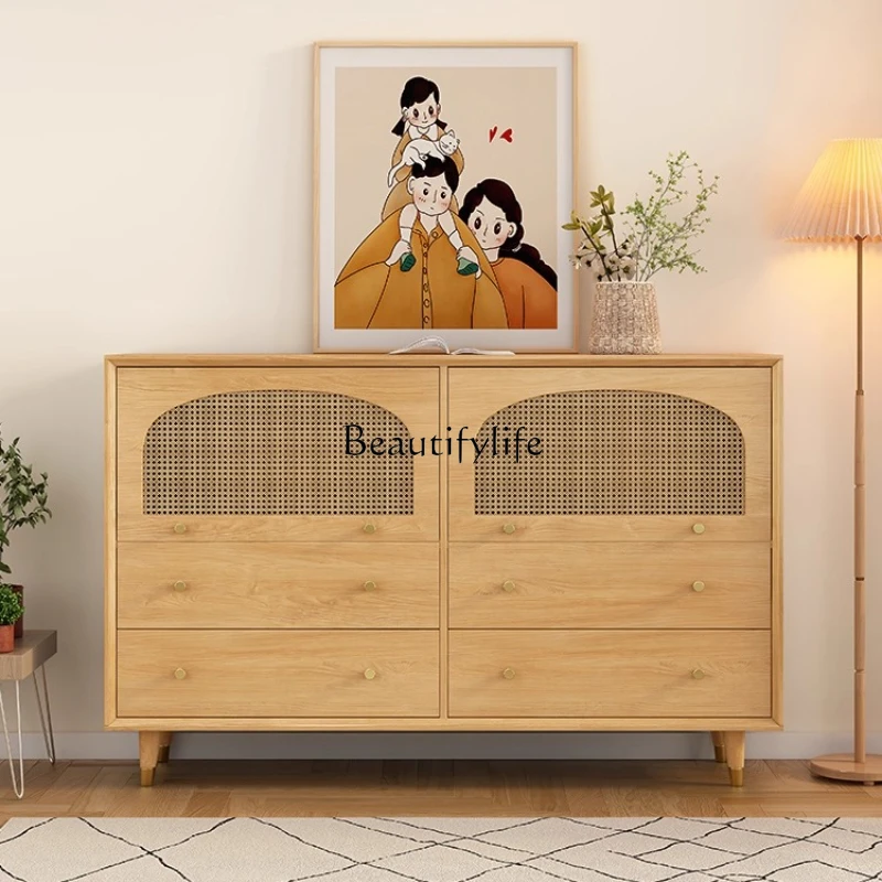 

6Bedroom simple modern chest of drawers living room locker