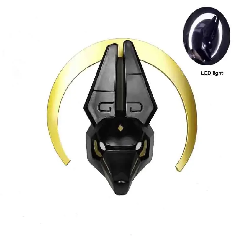 Game Sky Children of Light Cosplay Descendants of LED Light Helmet Anubis Mask Halloween Carnival COS Costume Accessories Props