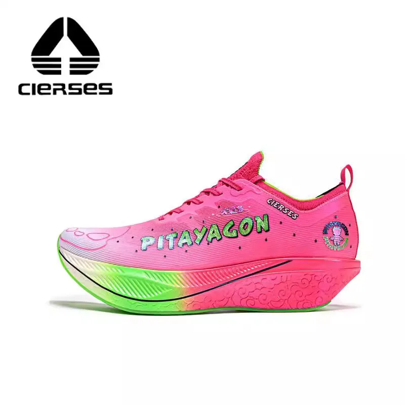 CIERSES Carbon Plate Marathon Running Racing Shoes  Men Professional Stable Support Shock-relief Ultra-light Rebbound Sneakers