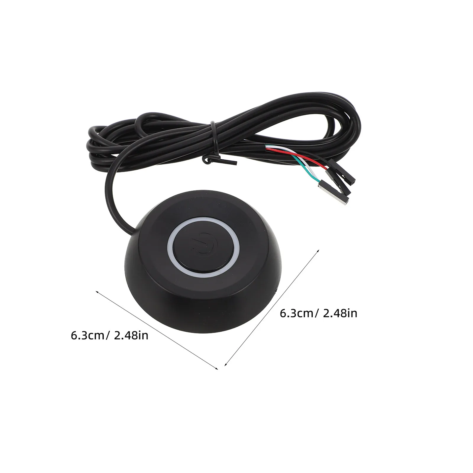 External Pc Power Button Metal Replacement Startup Push Button Easy Installation Desktop Case Power Control 2M Extension Cable
