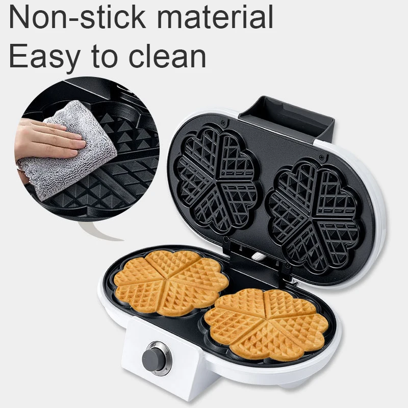 New 2023 Love Heart Shaped Eggette Machine Non-Stick Bakeware Electric grill Crepe electric waffle maker Dessert Sausage 1000W