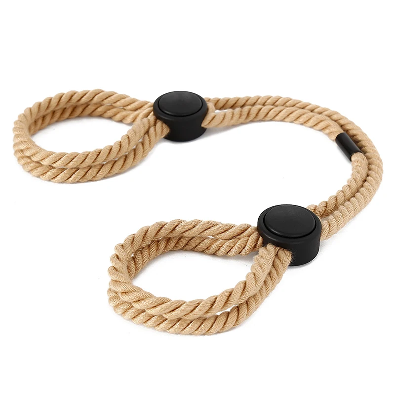 Cotton Rope Cuffs Handcuffs Ankle Cuff Restraints Bondage Bracelet BDSM Fetish Adult Sex Toys for Co