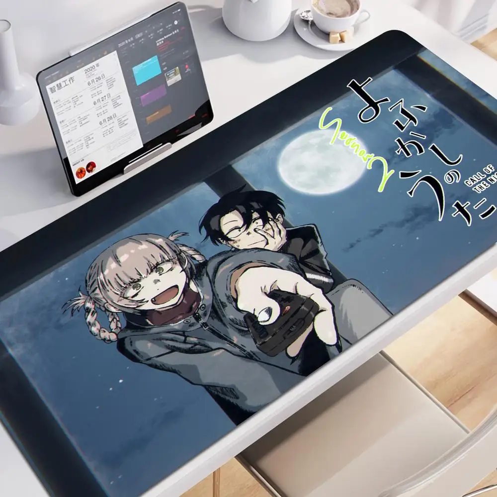 C-Call of the Night Mouse Pad Nanakusa Nazuna Anko Kou Anime Large MousePad XL Manga Keyboard Pad PC Gaming Accessories Desk Mat