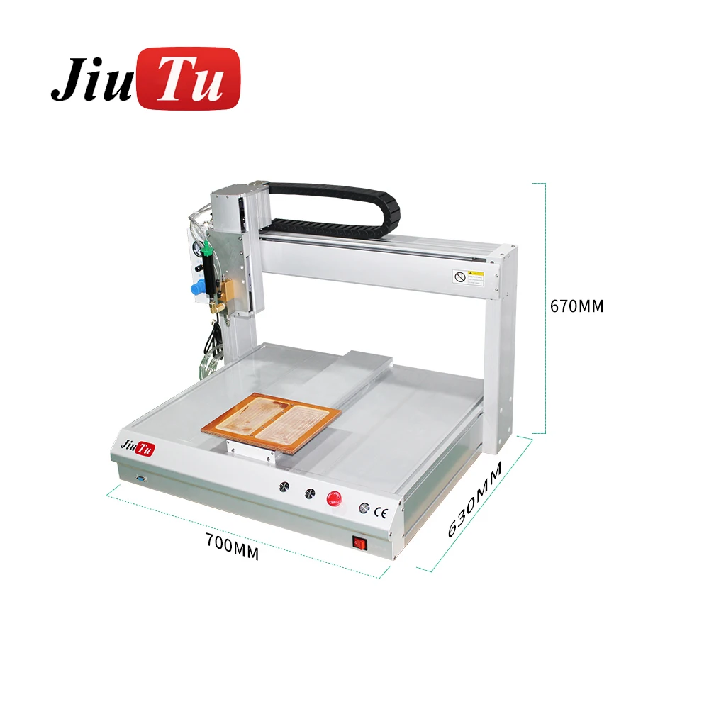 ขนาดใหญ่550*530มม.อัตโนมัติ Dispenser เครื่องหน้าจอโทรศัพท์มือถือ Scratch ขัดซ่อม
