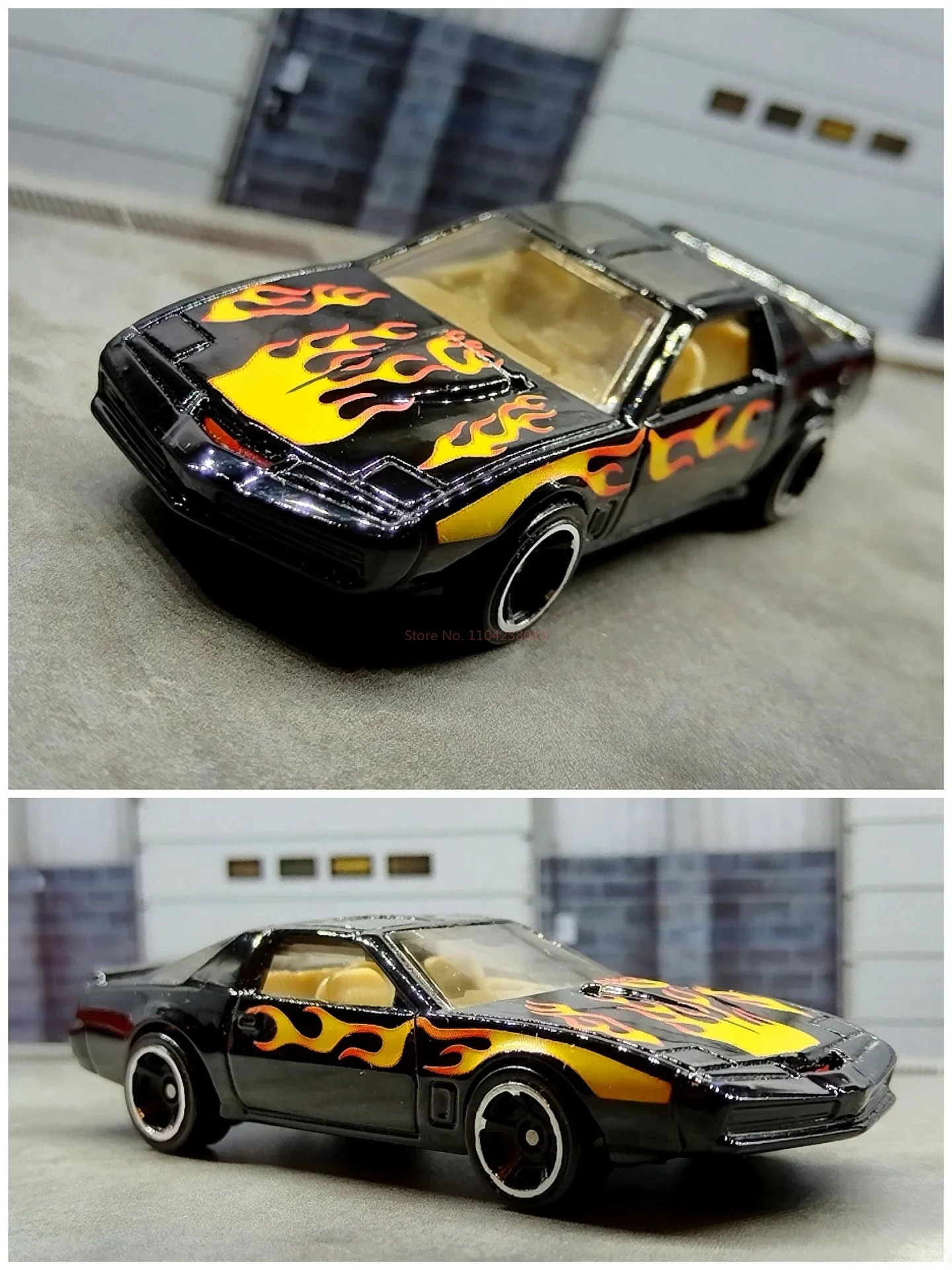 هوت ويلز نايت رايدر K.I.T.T. أسود # 83 ثقافة البوب K.I.T.T Hxd63 ريترو الترفيه K.I.T.T 1/64 دييكاست لعبة سيارة نموذجية #6