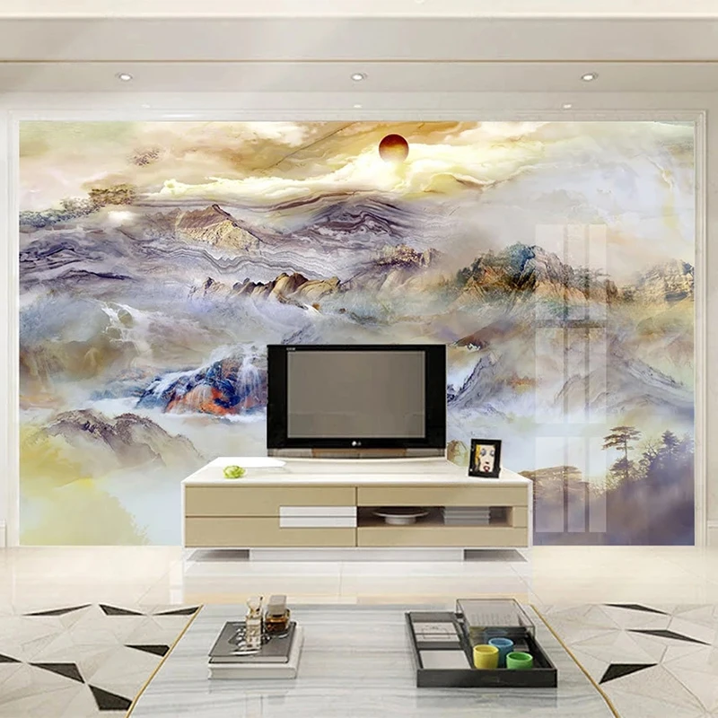 

Custom Any Size Mural Wallpaper Modern 3D Marble Wall Painting Living Room TV Sofa Bedroom Home Decor Papel De Parede Sala 3 D