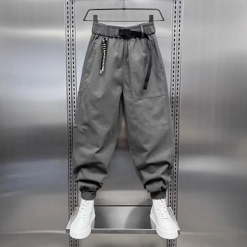 

Loose Wide Leg Casual Workwear Pants Men's plus Size 300 Pou Vintage Harlan Trousers Spring Autumn Seasonal Breathable