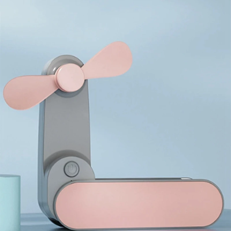 개인용 팬 충전식 휴대용 USB 팬 2개 속도 조절 가능 냉각 조용한 작동 미니 접이식