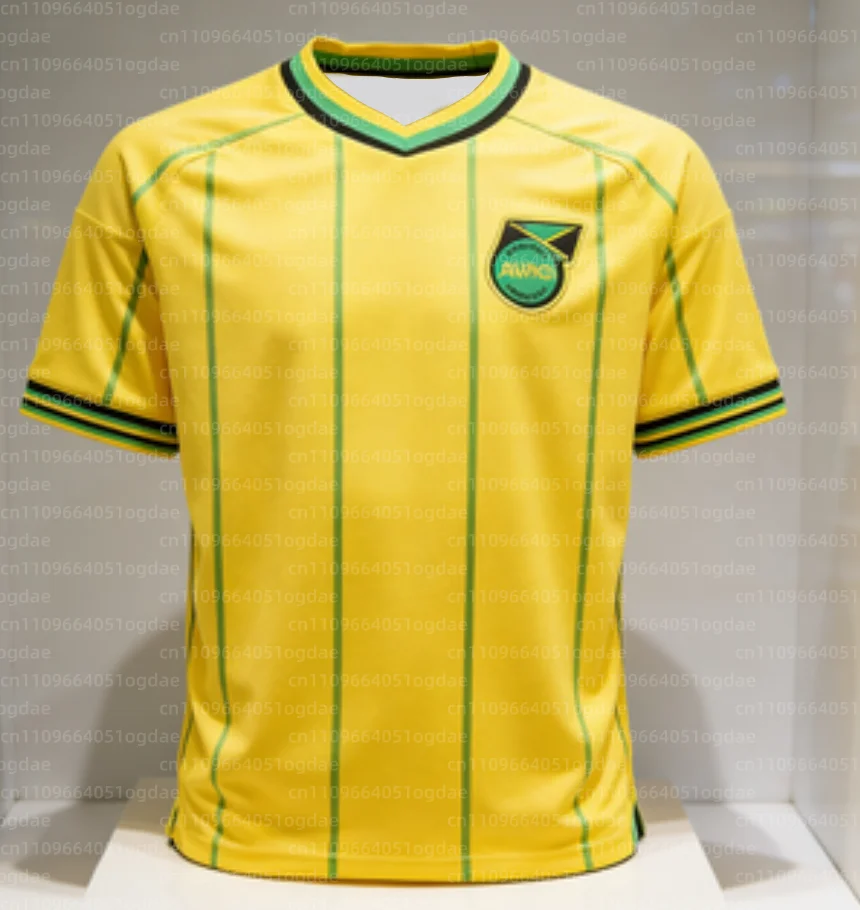 

Новая летняя мужская футболка для футбола в стиле Ямайки, свободная, быстросохнущая, с коротким рукавом, для тренировок, повседневная, для фитнеса, верхняя одежда для активного отдыха