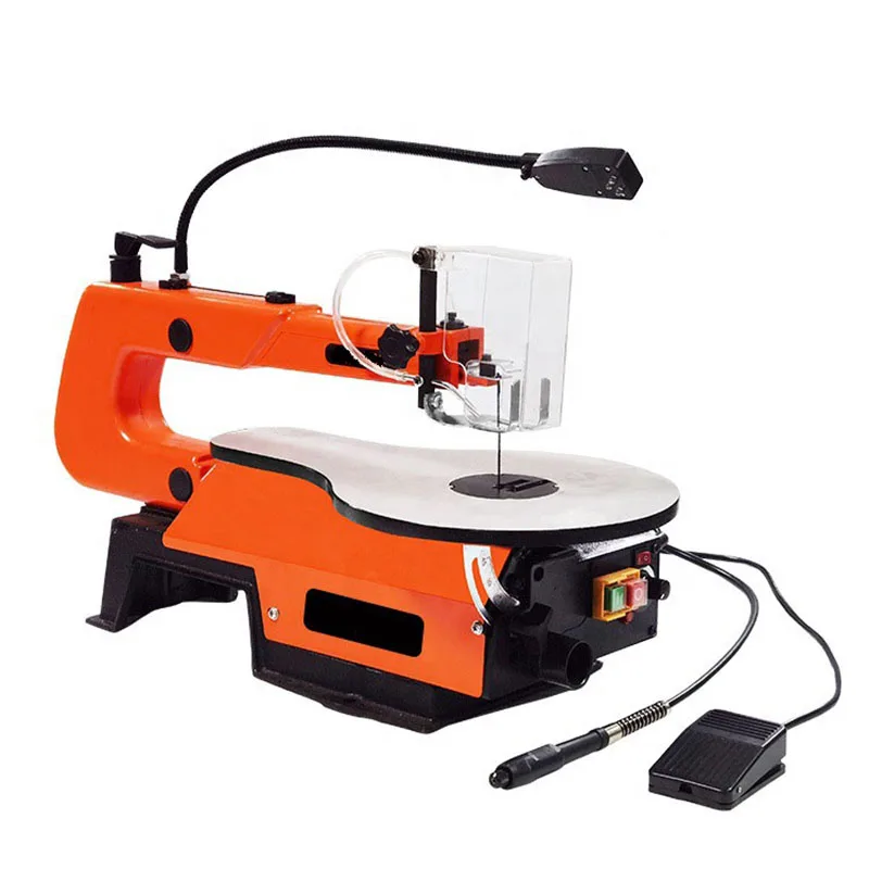 16 Inch Variable Speed Scroll Saw Tool-Free Blade Change Work Light 220V for Wood PVC Aluminum