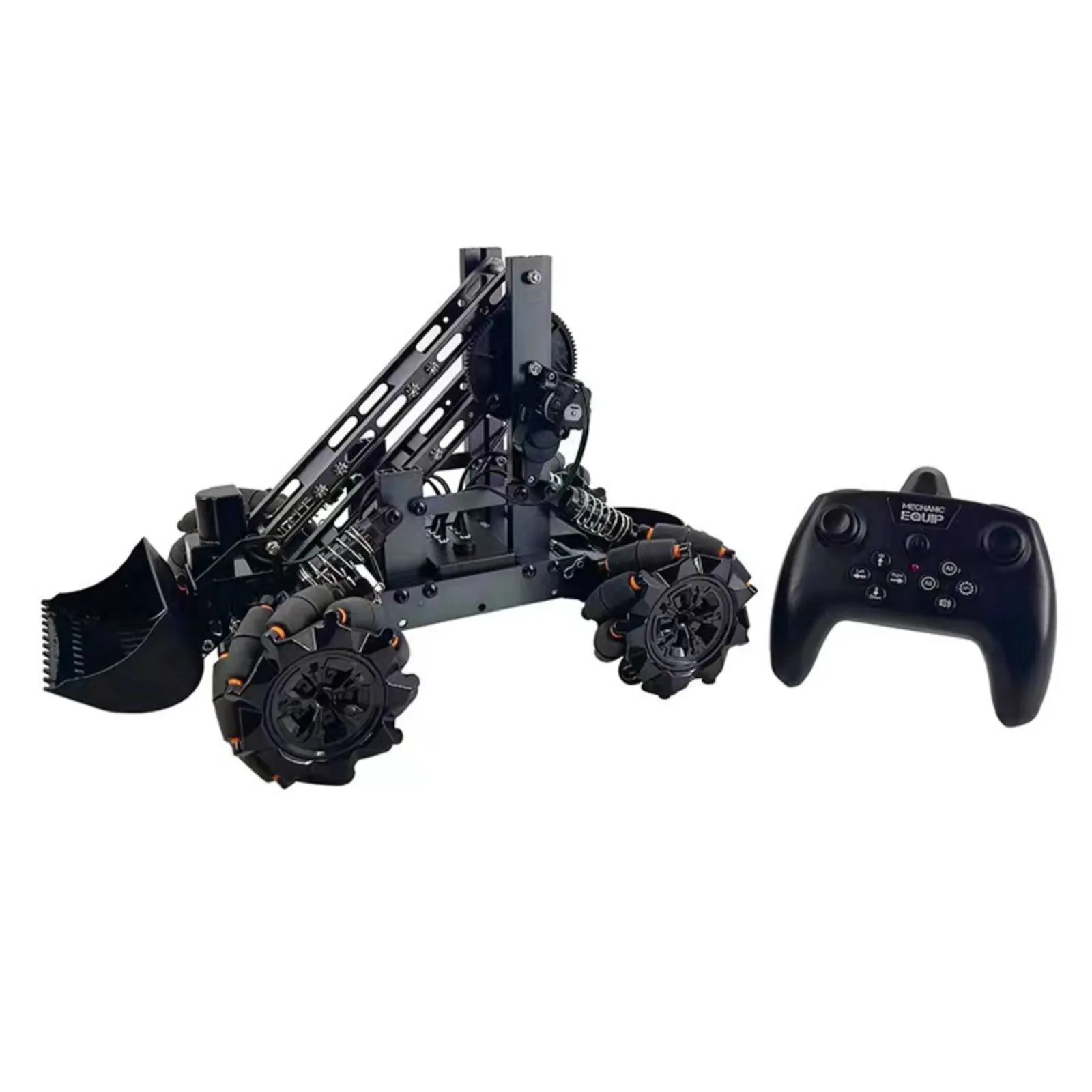 لعبة سيارة التحكم عن بعد المصنوعة من سبيكة قابلة للبرمجة للأطفال 2 في 1 طقم بناء روبوت مع ذراع ميكانيكي للتسلق