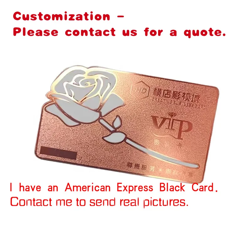 

custom.Custom High-Grade Hollow Out VIP Metal Membership Card