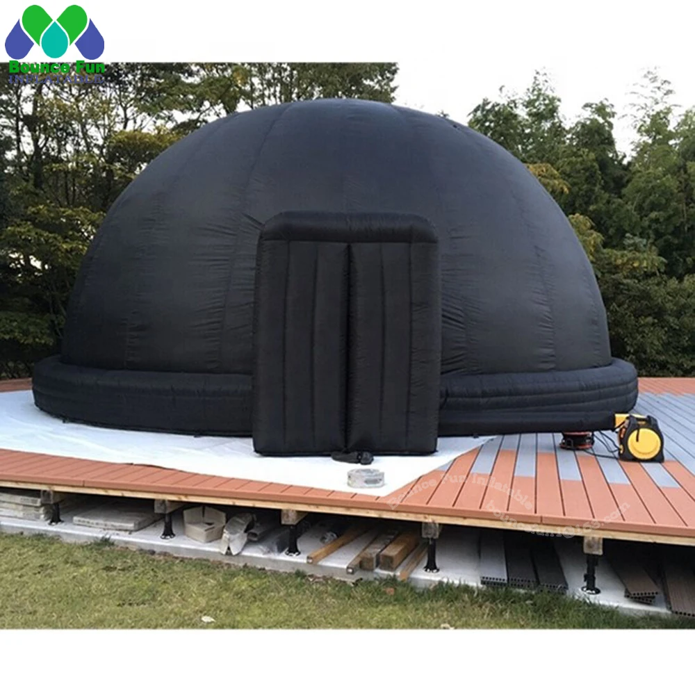 6 M Mobile Black Inflatable Planetarium Dome,360 Degree Astronomical Tent  Movie Cinema Area For Science Education Event