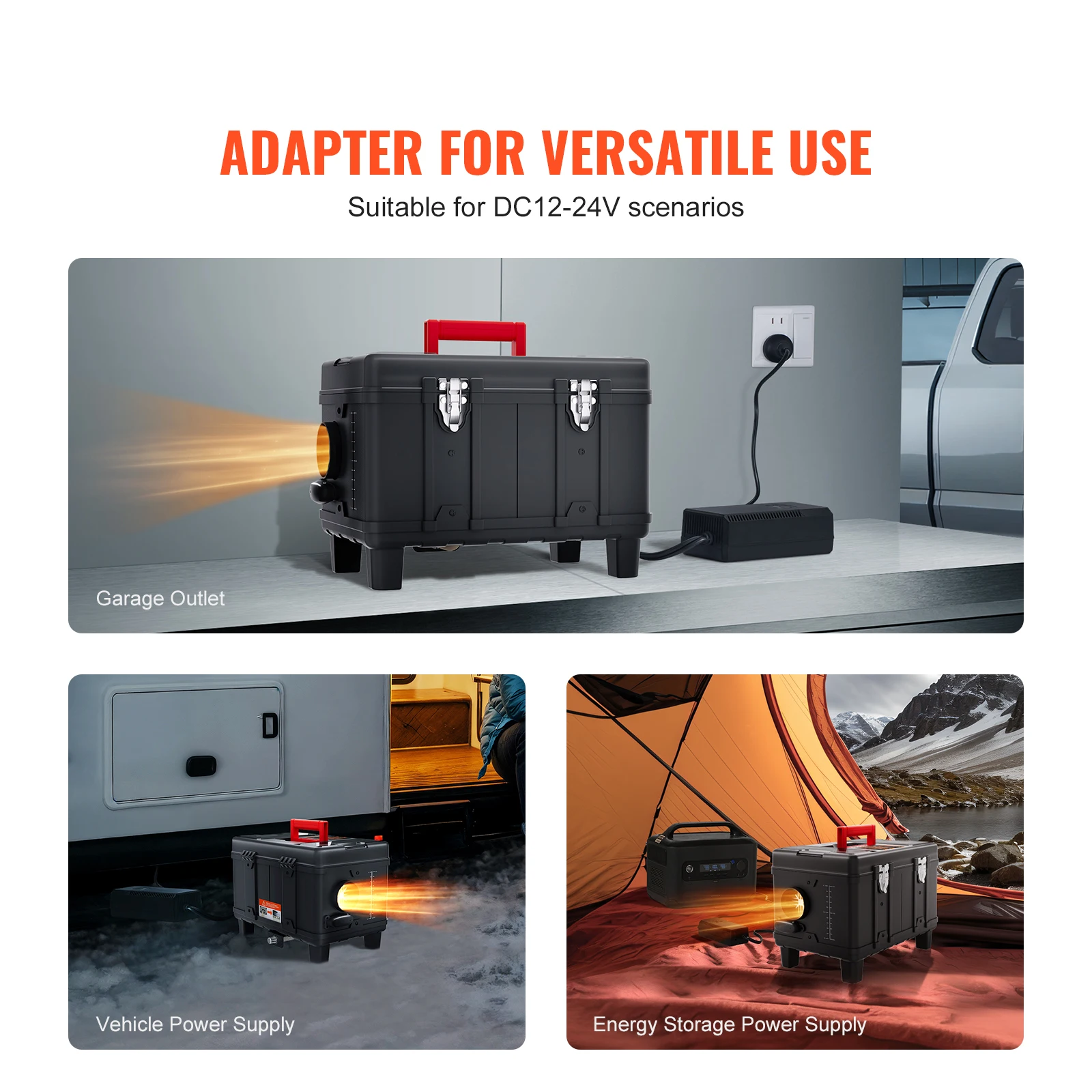 SucceBuy Riscaldatore Diesel 8KW 12V/24V Riscaldatore ad Aria Diesel Riscaldatore per Auto con Allarme Bluetooth e CO Riscaldatore di Parcheggio per Veicoli e Garage