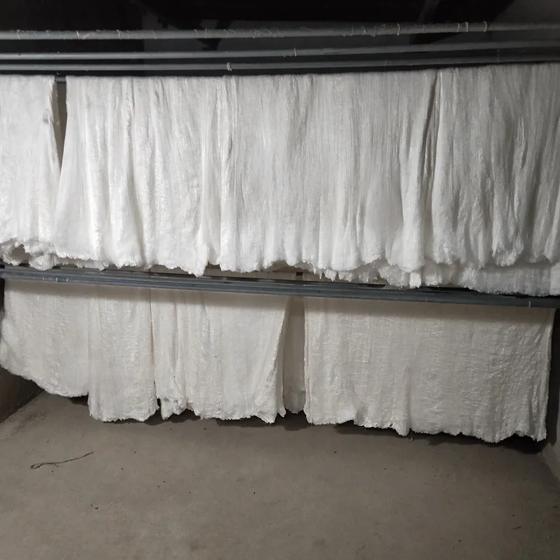 100% حرير التوت مولبيري دوبيون حرير ألياف خام 1000 جرام