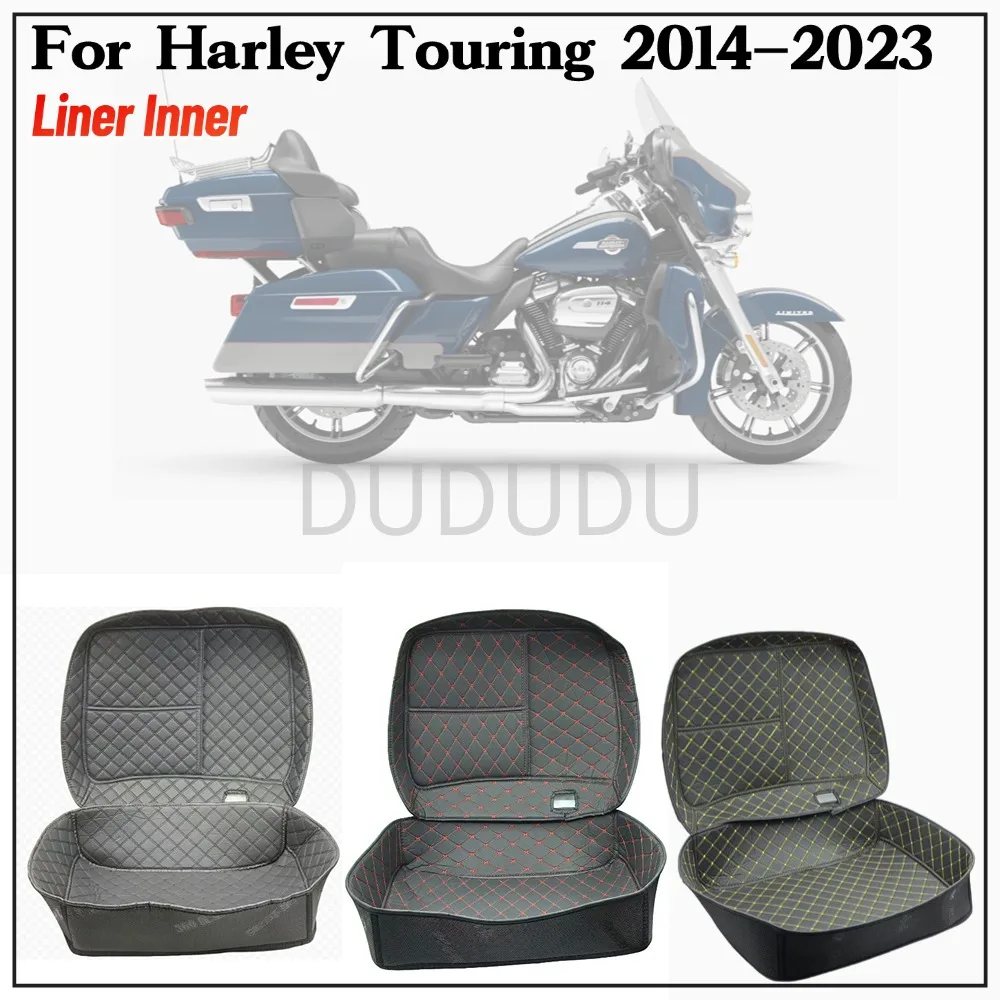 

Для Harley Touring Road Electra Glide FLHR FLHT 14-23 Мотоцикл Tour Pak Багажник Ковер Внутренняя сумка Подкладка для багажа Кожаные сумки Pad