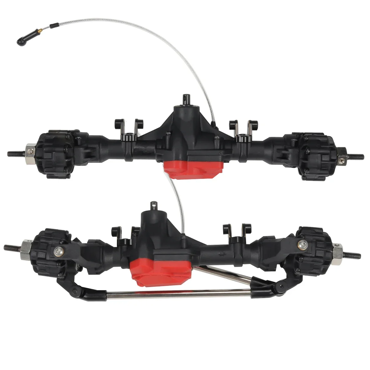 Black Brass Suspension Links Axle Mount Set 37g for 1/10 RC Crawler Car TRX4 Bronco Defender K5 8227 Upgrade Parts