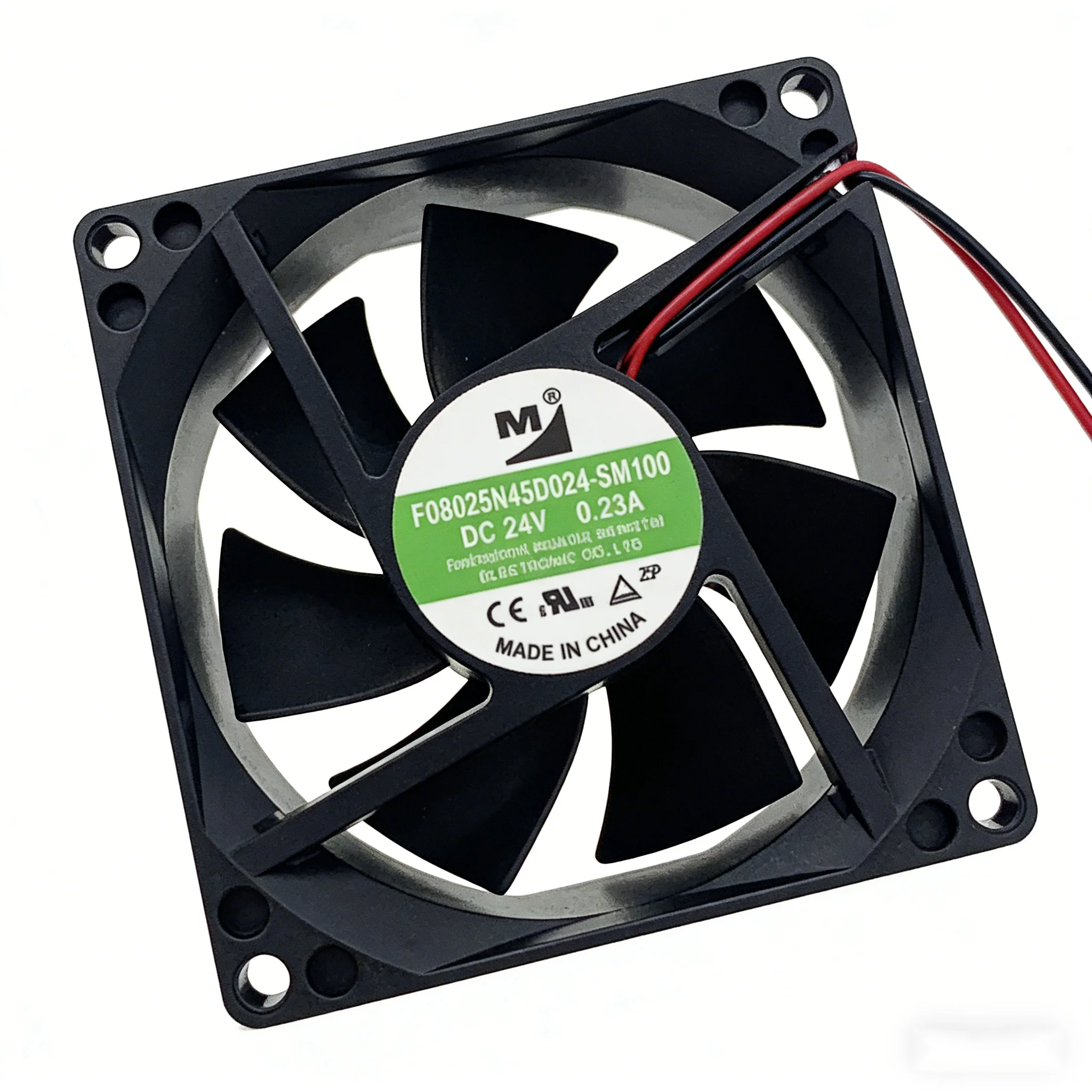 Replacement F08025N45D024-SM100 24V 0.23A 8025 8cm Silent Axial Fan for Industrial Control & Power Supply