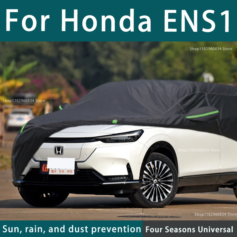 

For Honda ENS1 210T Full Car Covers Outdoor Uv Sun Protection Dust Rain Snow Protective Anti-hail Car Cover Auto Black Cover