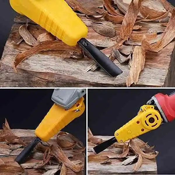 Ciseau électrique à bois, meuleuse d'angle modifiée en burin électrique, outil de travail de calcul, 1 ensemble