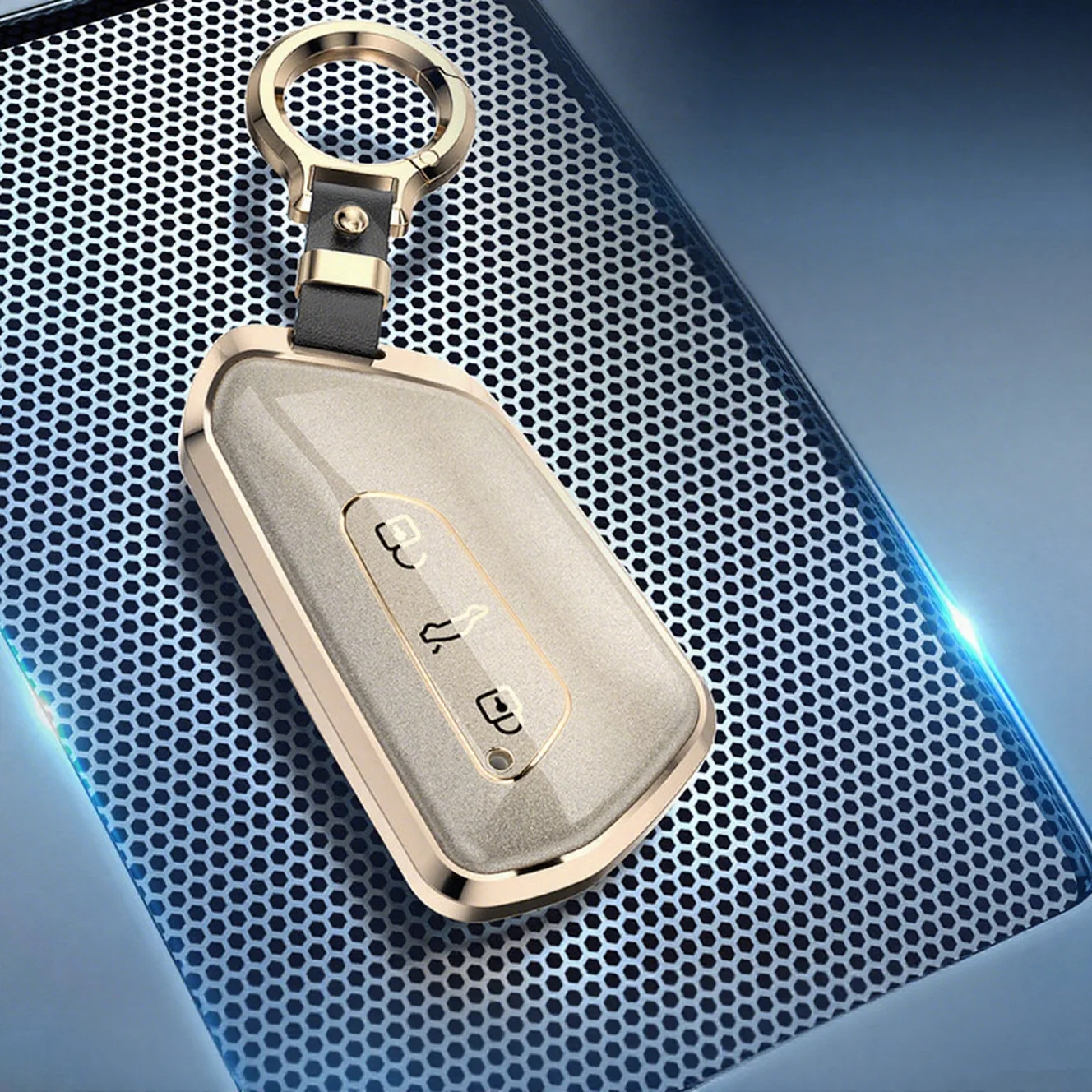 

Metal TPU Car Remote Key Cover Case Holder shell Protector Fob For Volkswagen VW New Golf 8 MK8 Teramont ID.3 ID4X ID6X CROZZ