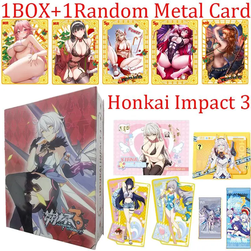 

Honkai Impact 3 Game Collection Cards With Metal Card Raiden Mei Hobby Bronya Zaychik Elysia Game Cards For Children Kids Gifts