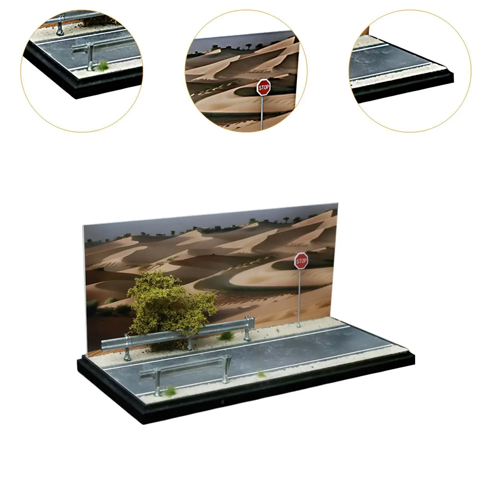 Scène de voiture modèle 1/64, bricolage, scène d'exposition avec boîte de rangement pour modèle de voiture, véhicule, figurines d'action, ornement de décoration