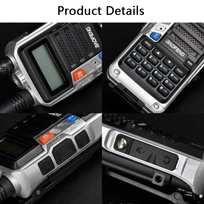 Baofeng UV-5R + PLUS 10W Walkie Talkie VHF UHF Tri Power Long Range High Power USB ชาร์จ DTMF สําหรับอัพเกรด UV-5R Ham Two Way วิทยุ