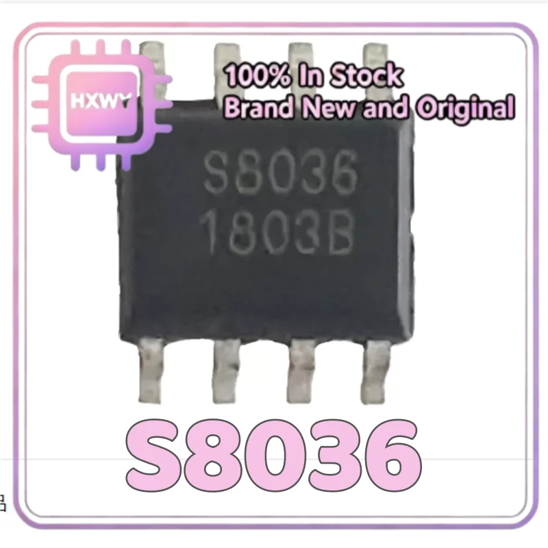 (10/50 Pieces) S8036 Marking 8036 SOP8 Infineon 16-bit Single Chip Microcomputer Factory Wholesale Cheap IC Chip Fast Shipping