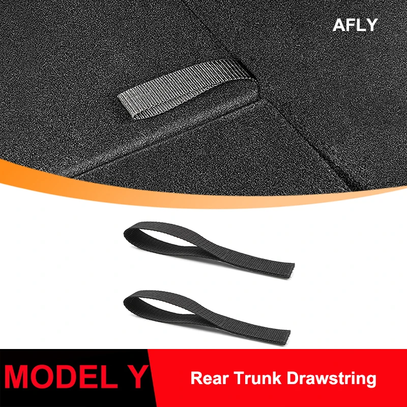 Rear Trunk Rope DrawString For Tesla Model Y Open Tail Box Cover Handle Pull Straps Car Accessories for ModelY Practical Gadgets