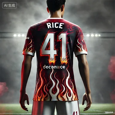 

26 New Chat Gpt Design Declan Rice Football Jersey T-Shirt Street Hip Hop Clothing Fan Special Jersey Kit Outdoor Sports Shirt