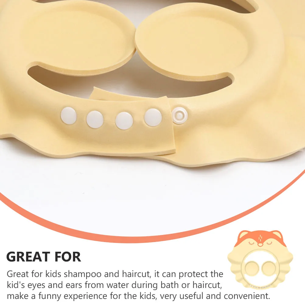 

2Pcs Baby Shower Caps Kids Shampoo Visor Toddler Bath Hat Protect Eyes Ears Water Proof Infant Hair Shield Wash Head